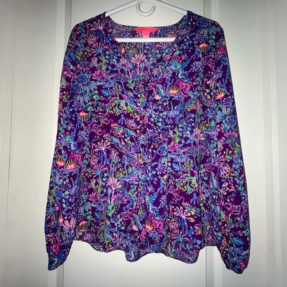Lilly Pulitzer women’s long sleeve tunic - Picture 1 of 4